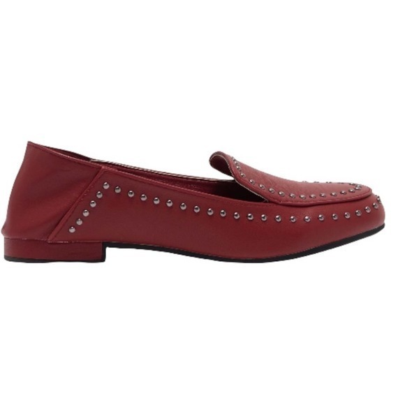 Seven 7 Scarlett Red Francesca Studded Loafer Size 9 - Picture 1 of 5
